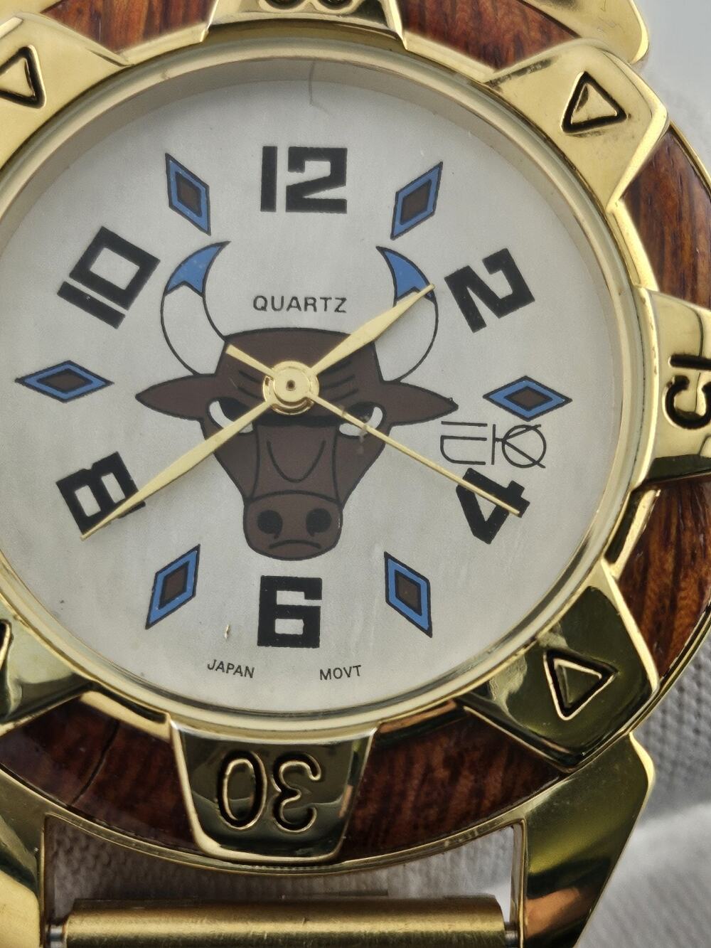 EKO Bulls Head Quartz Movement Watch Mint Condition New Battery Native American